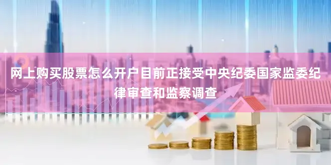 网上购买股票怎么开户目前正接受中央纪委国家监委纪律审查和监察调查