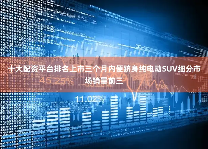 十大配资平台排名上市三个月内便跻身纯电动SUV细分市场销量前三